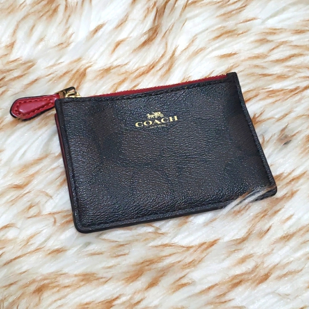 Coach card and coin case